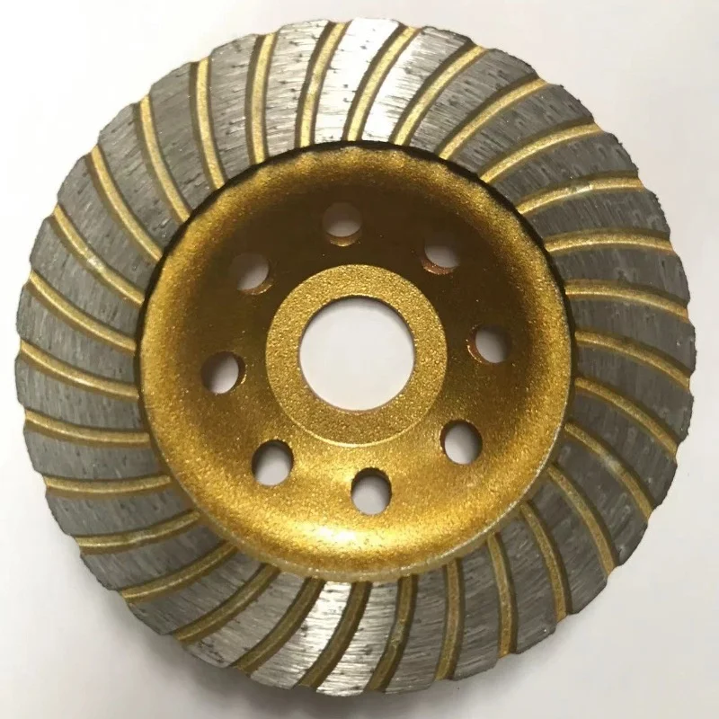 TGS professional grade hot-pressed diamond turbine cup grinding wheel