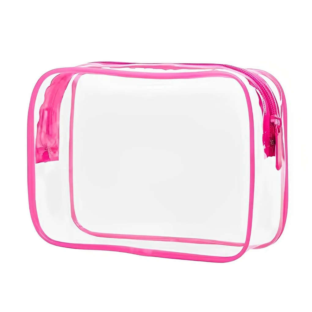 Travel PVC Cosmetic Bags Clear Fashion Zipper Pouch Makeup Bag Large Capacity Storage Organizer Wash Handbags Case