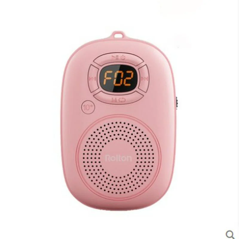 Rolton-minialtavoz Bluetooth 4,2, reproductor de música inalámbrico con Subwoofer portátil, pantalla LED, Radio, TF, pequeño