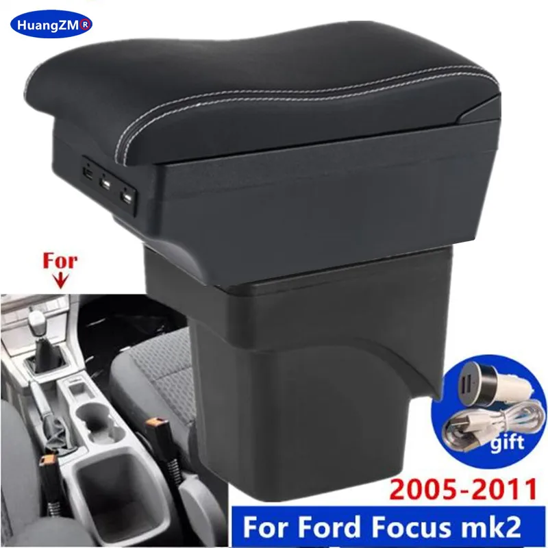 Auto Armlehne box Für Ford Focus 2 armlehne box Für Ford Focus 2 mk2 Lagerung box Gewidmet Nachrüstung 2005-2011 auto zubehör