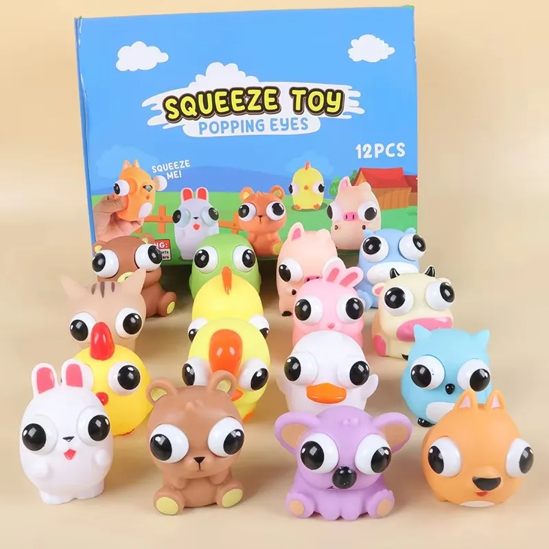 Eye Popping Squeeze Toy Koala Eye Popping Squeeze Rabbit Squeeze Bulge Eyes Squeeze Toys Fidget Stress Relief Toy