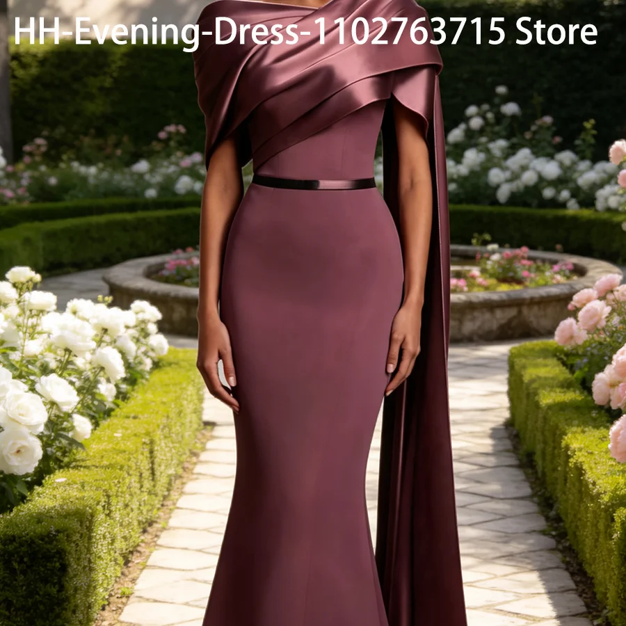 Evening Gown - Elegante, geplooide satijnen avondjurken met een