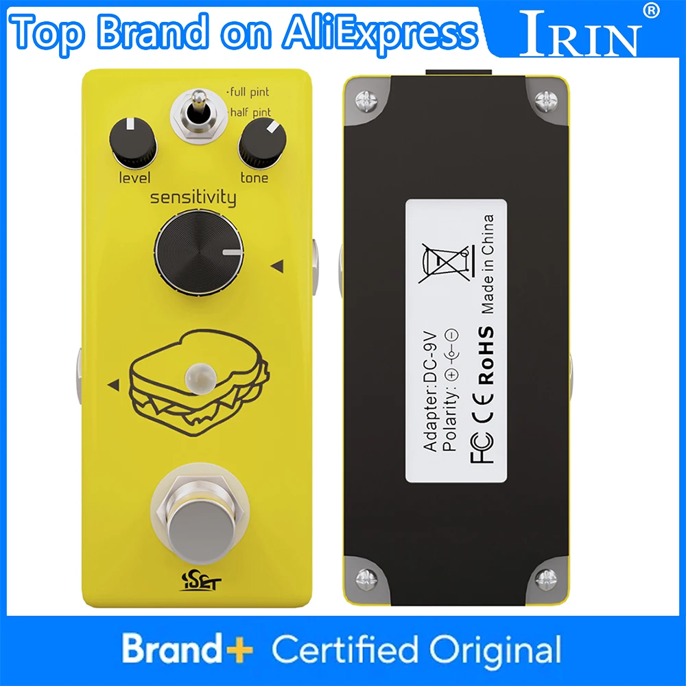 

ISET PD-7 Guitar Effect Pedal Analog Sandwish Compressor Aluminium Zinc Alloy Guitar Pedal True Bypass Guitar Accessories