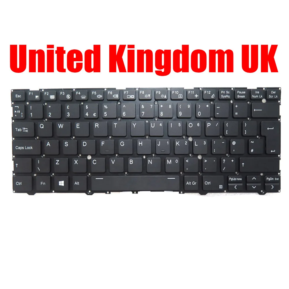 المملكة المتحدة GR لوحة مفاتيح الكمبيوتر المحمول لـ XNB لـ Fusion CL14 المملكة المتحدة ألمانيا الأسود مع الخلفية #2