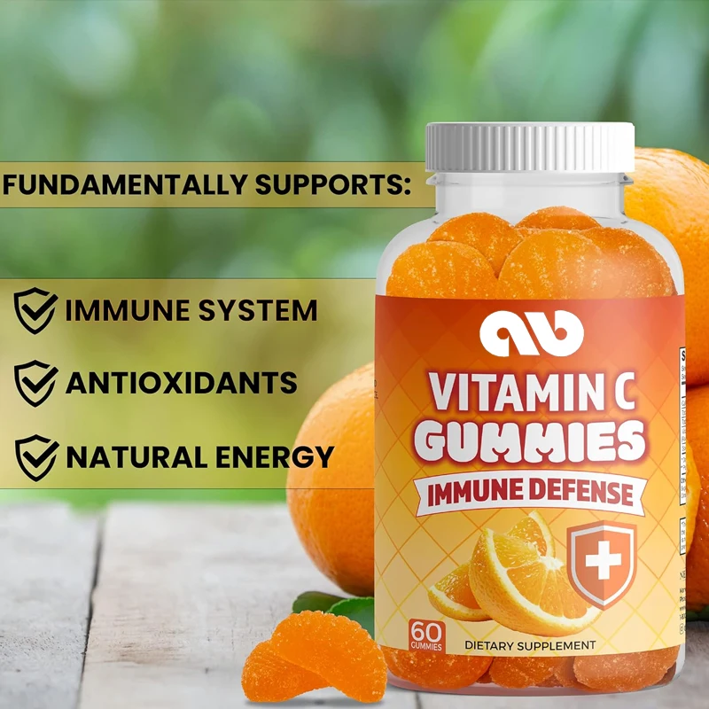 

Vitamin C gummies Orange Vitamin C gummies - Supports a healthy immune system - Gluten free vegetarian (60 gummies)