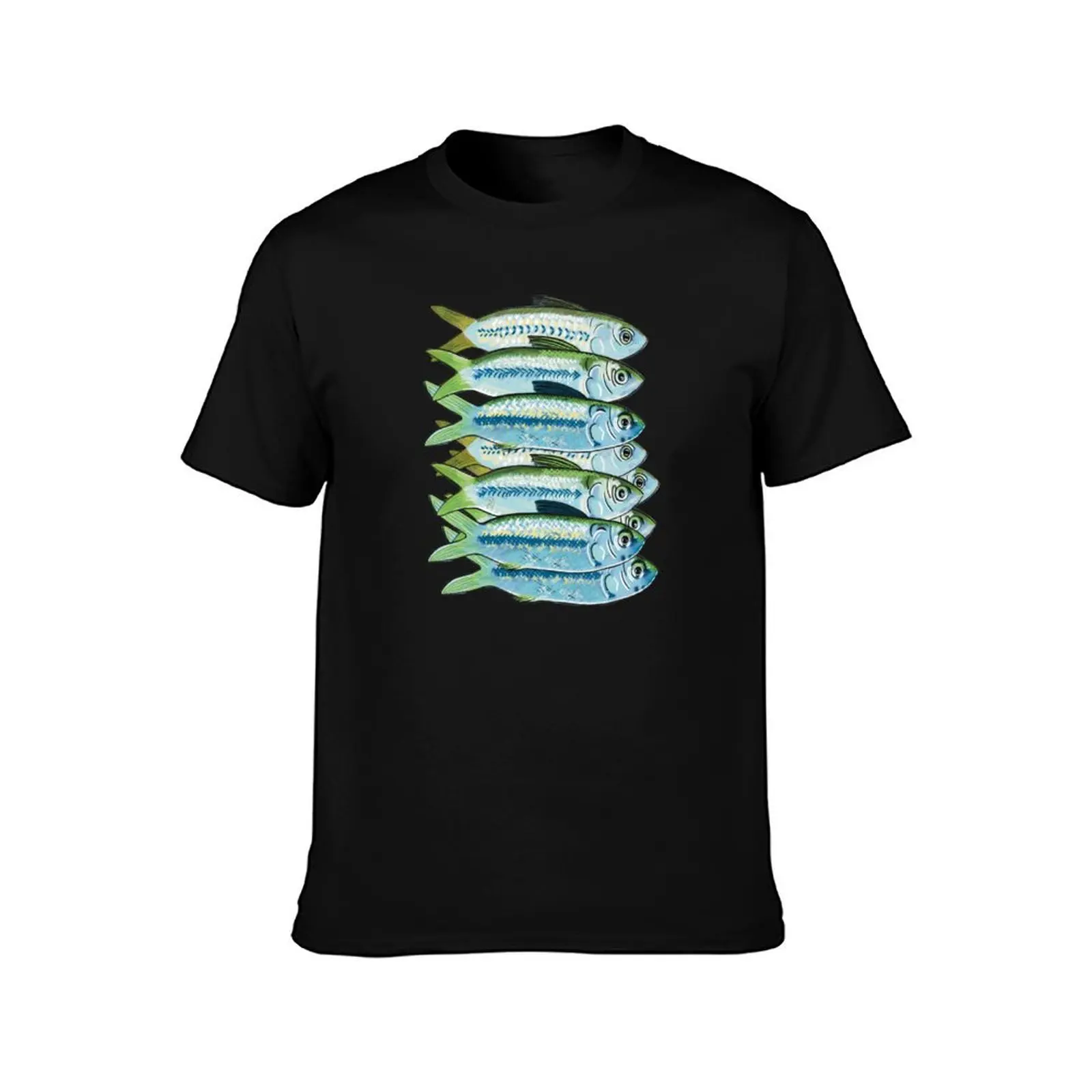 Bait fish, green backs T-Shirt Big and Tall Basic Tee Shirt T-Shirt
