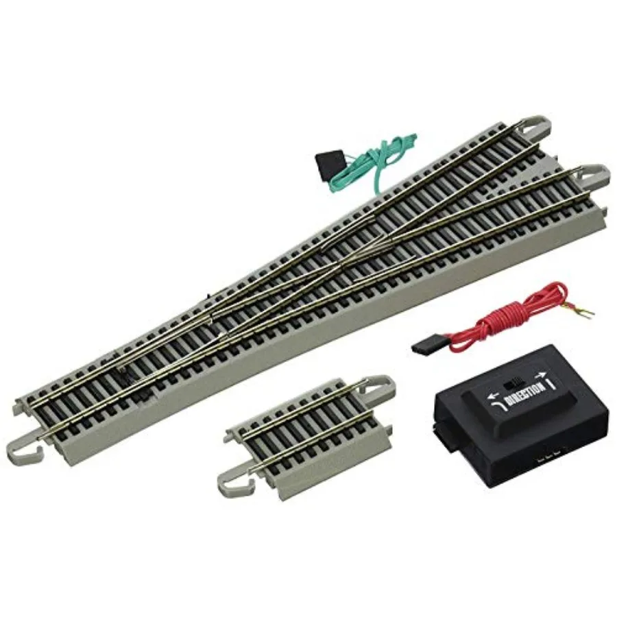 

Trains - Snap-Fit E-Z TRACK #5 WYE TURNOUT 1/card - NICKEL SIER Rail With Gray Roadbed - HO Scale