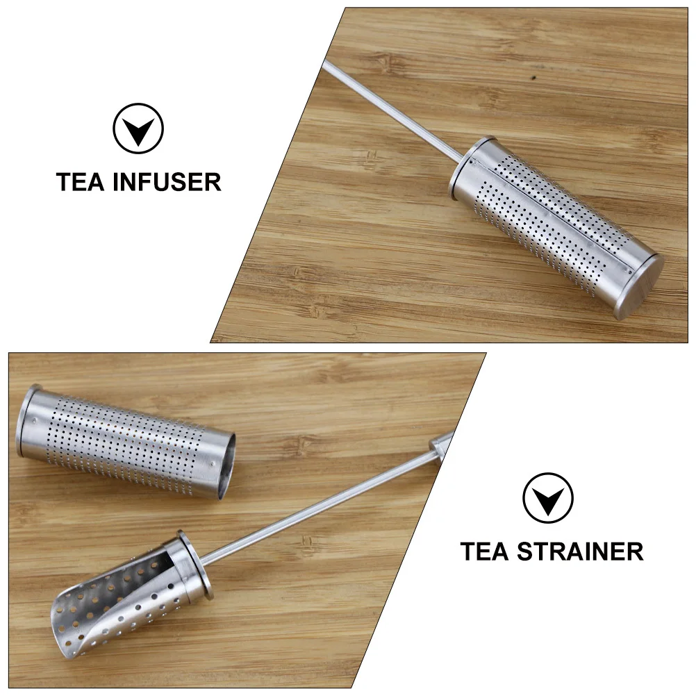 

Stainless Steel Tea Filter High-Quality Fine Mesh Non-Slip Long Handle Modern Home Teaware Loose-Leaf Diffuser