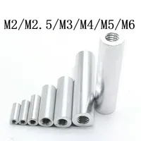 2-10pcs aluminum spacer  m3 M4 M5 m6 round Aluminum Standoff rods For RC Multirotors