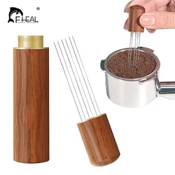 FHEAL-agitador de café de acero inoxidable, distribuidor de Espresso de 0,4mm, 5/6/8 agujas finas, herramientas WDT, accesorios para Barista agitar café