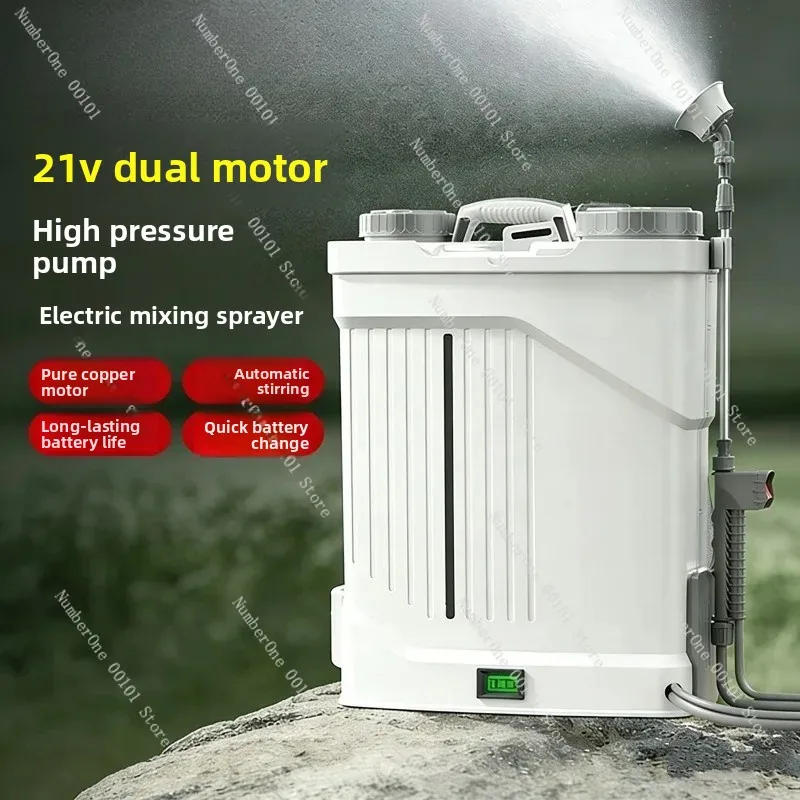 Electric Agricultural Sprayer, Knapsack Pesticide Sprayer, High-Pressure Watering Machine for Garden and Farm, Household Plant view 2