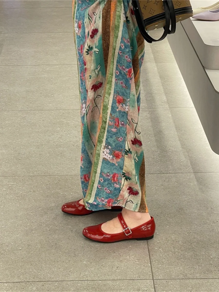 الصيف ماتيس سلسلة مطبوعة تنورة طويلة الدكتور الشيفون حمالة ثوب عالية الخصر ألف خط V-Ne No-Sve ثوب طباعة الأزهار