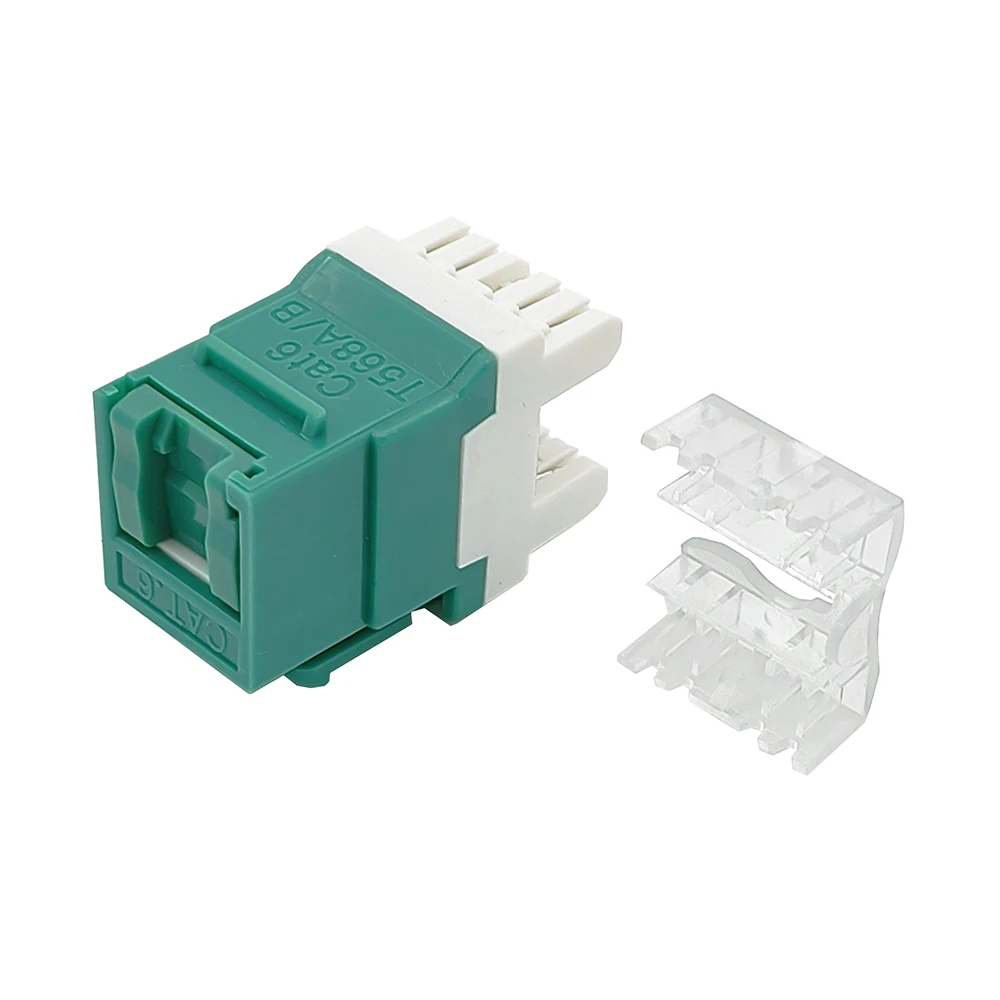 5PCS Cat6 RJ45 Keystone Jacks Slim Profile For Ethernet Wall Jack Punch Down
