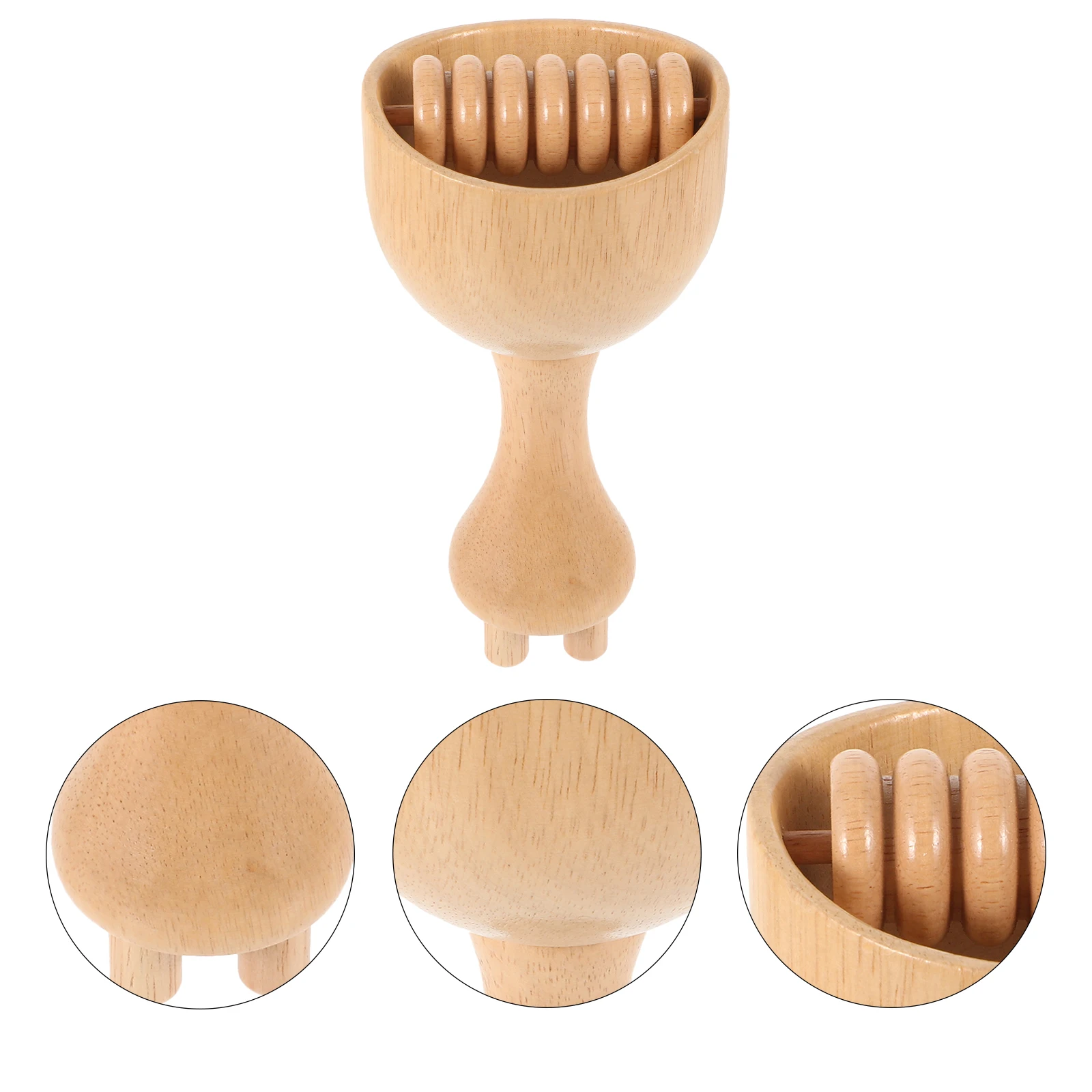 

Wooden Therapy Cup Roller Cupping Massager Manual Lymphatic Back Cups Scraping Tool Wooden Massage Tools Cellulite