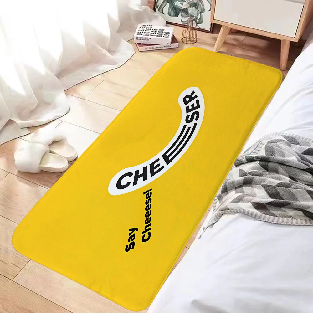 

Cheese Kitchen Foot Mat Door Floor Mat Bathroom Rug Carpet for Kitchen Mats Rugs Bath Prayer Non-slip House Entrance Home Garden