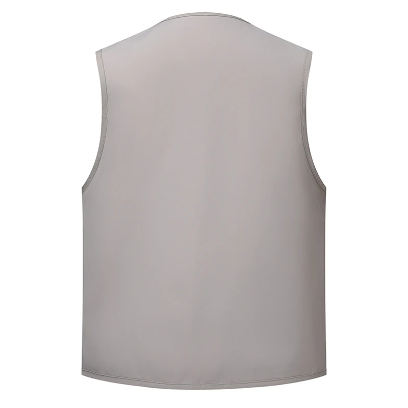 Men's Fashion Tactical Vest Spring Summer Outdoor Multi-Pocket Sleeveless Jacket Versatile for Hiking Cycling Camping Fishing