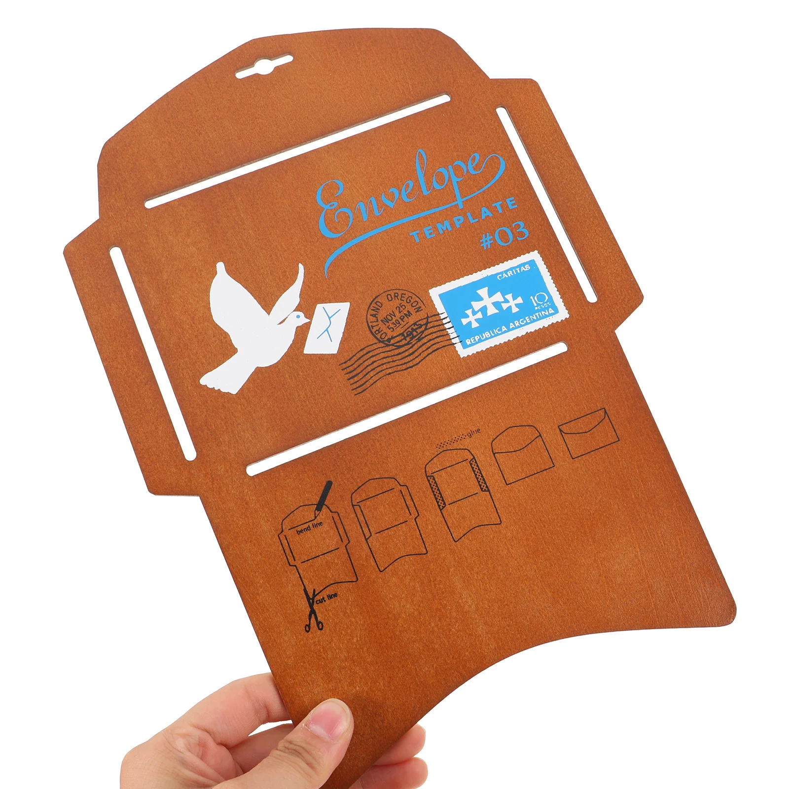 Envelope Making Template Envelopes Stencil Crafts Addressing Wooden DIY Accessory Templates