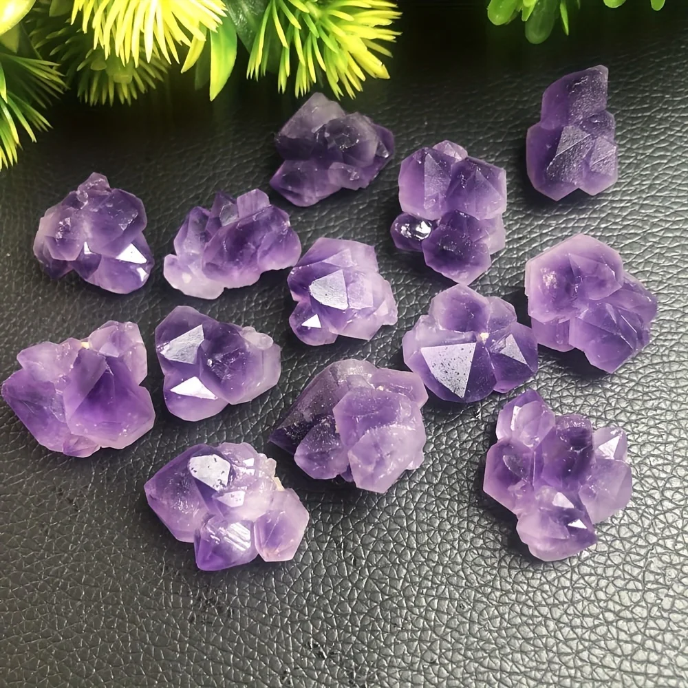 Nature Amethyst Point Gravel Flower Raw Ore Healing Crystal Mineral Stone Specimen Gifts Collection Home Aquarium Decor