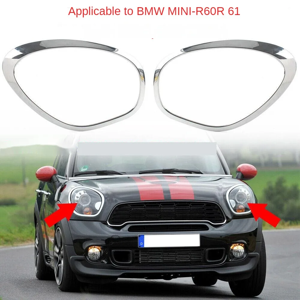 1/2Pc pierścień reflektor samochodowy wykończenie ramek obudowa otaczająca dla Mini Cooper R60 rodaka 2011 2012 2013 2014 2015 2016 51139801573