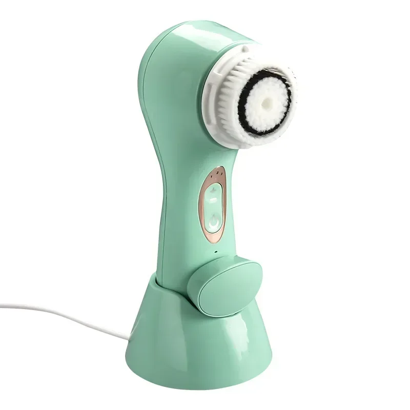 Limpiador facial eléctrico vibratorio RF, cepillo de limpieza facial ultrasónico de alta calidad, nuevo diseño