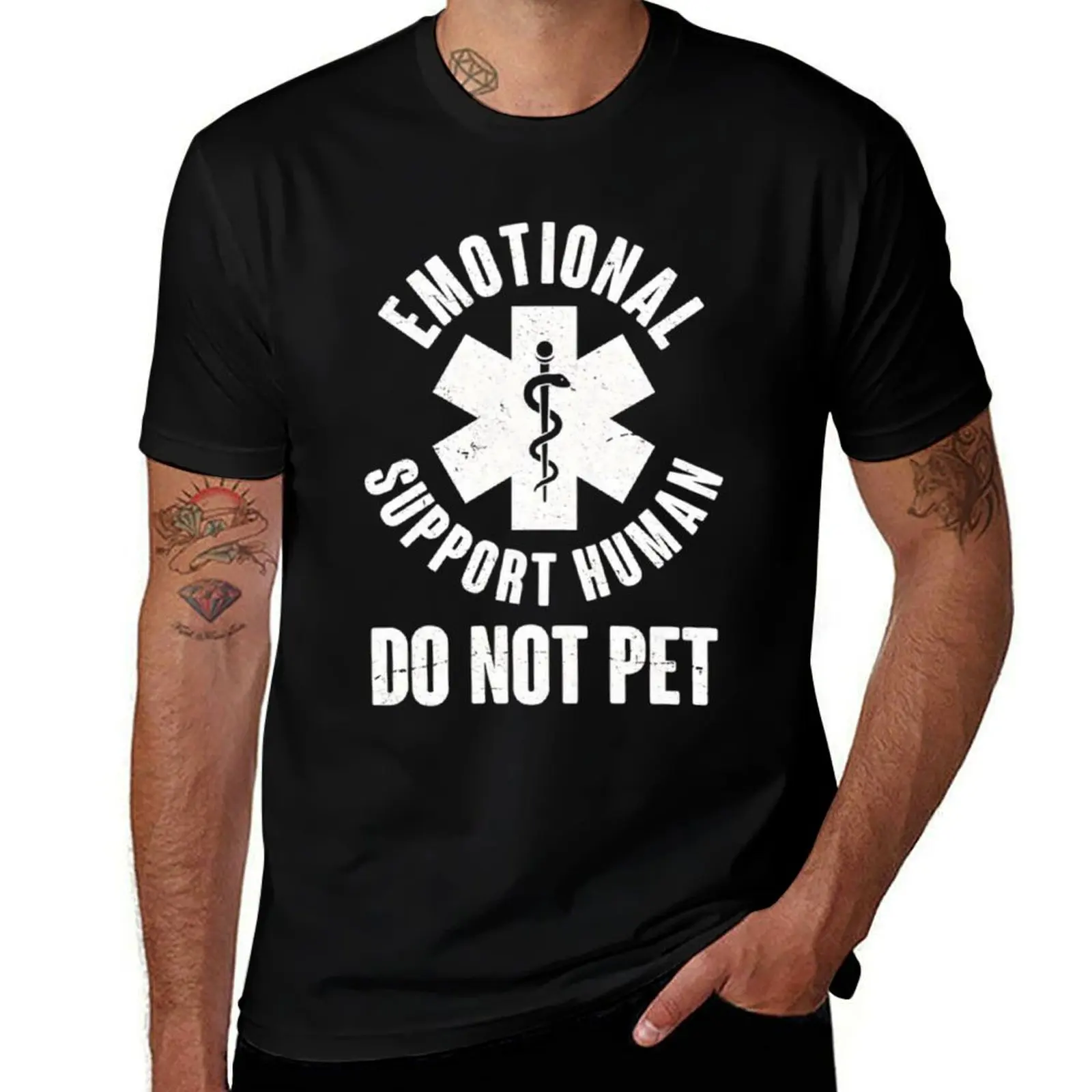 Emotional Support Human T-Shirt Casual Daily Graphic Tee