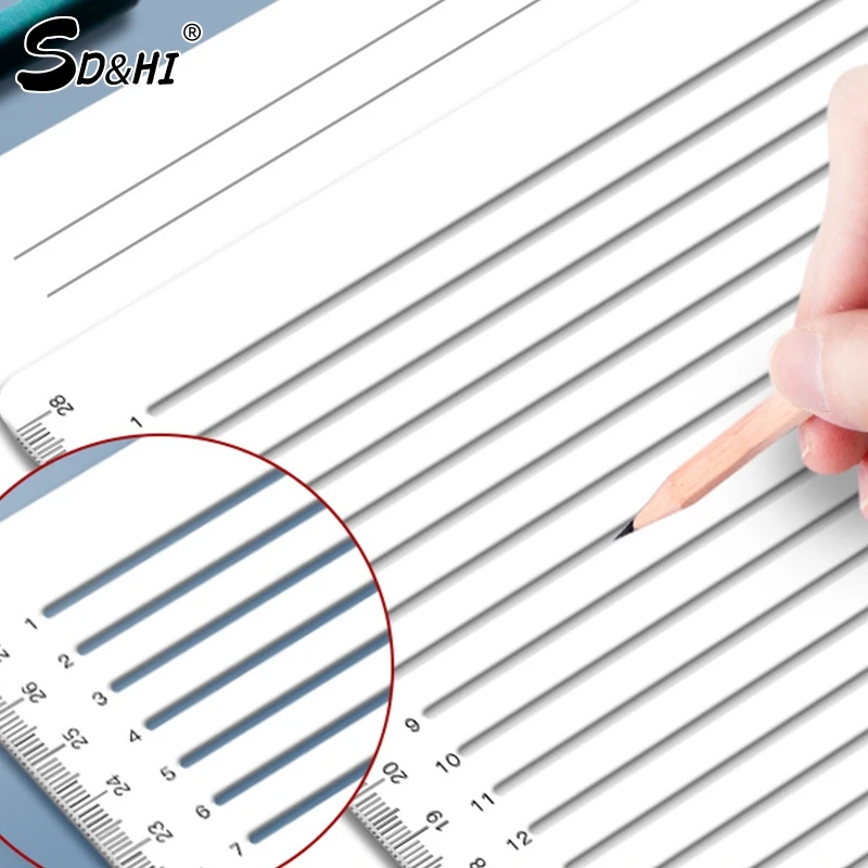 Transparent Ruler Template For Writing Straight Lines Transparent Ruler Writing Tool Geometric Template