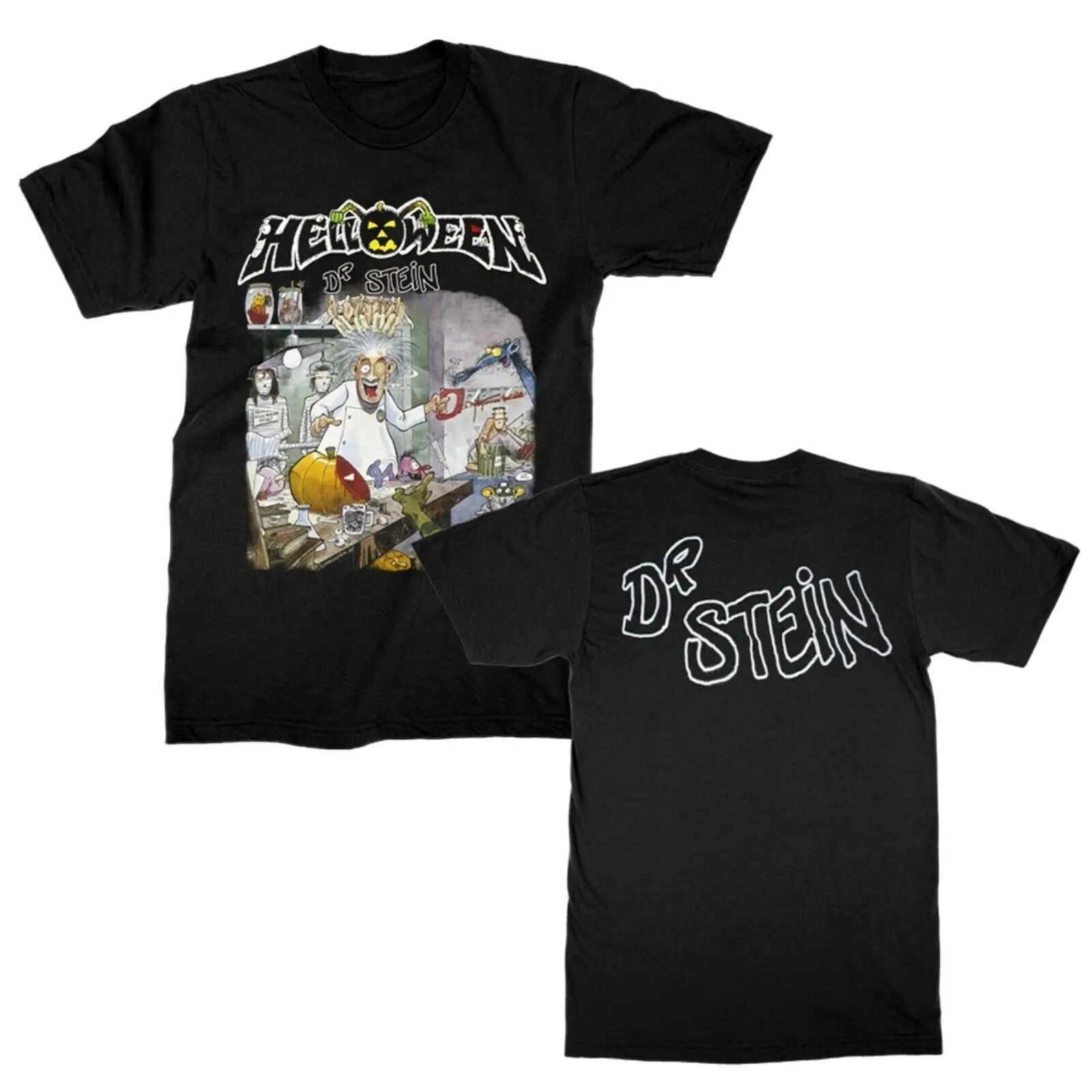 HELLOWEEN cd cvr DR. STEIN Official SHIRT LG New keeper of the seven keys part 2