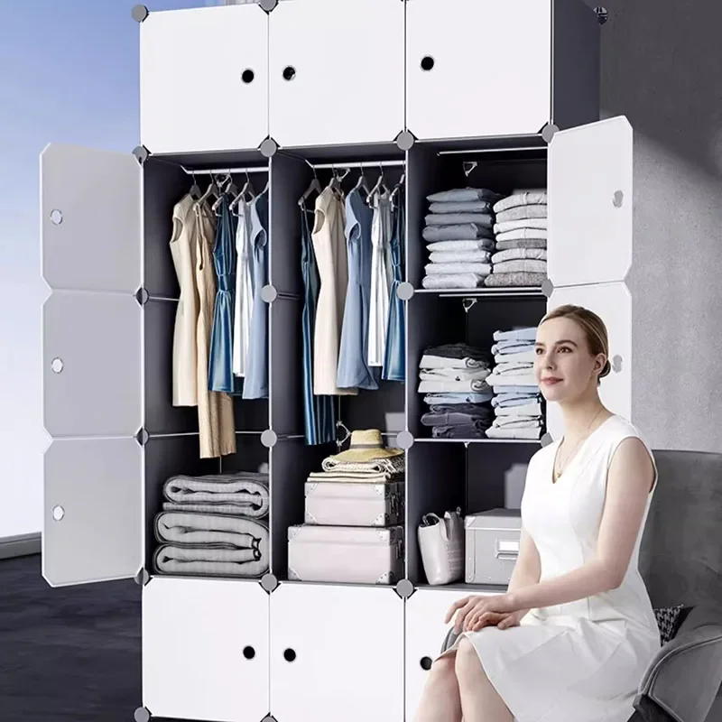 クローゼット,寝室,家具用のシンプルでミニマリストのモダンな収納キャビネット