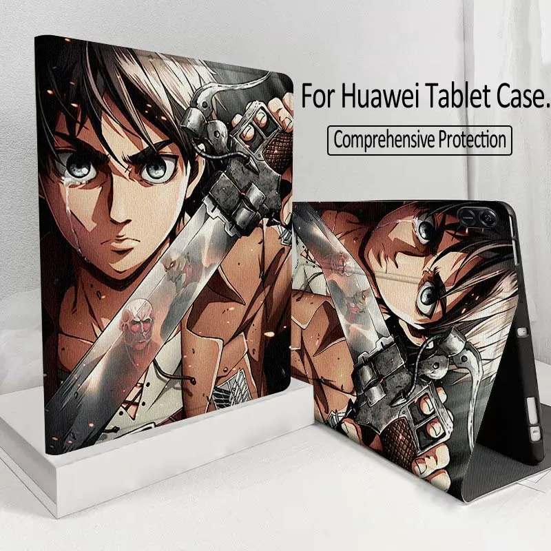 

A-Attacks on T-Titans Cool For Huawei MatePad M5 T5 SE 11 Pro Honor Tab 5 V7 V8 X9 GT 10.1 10.8 Inch Tablet Case