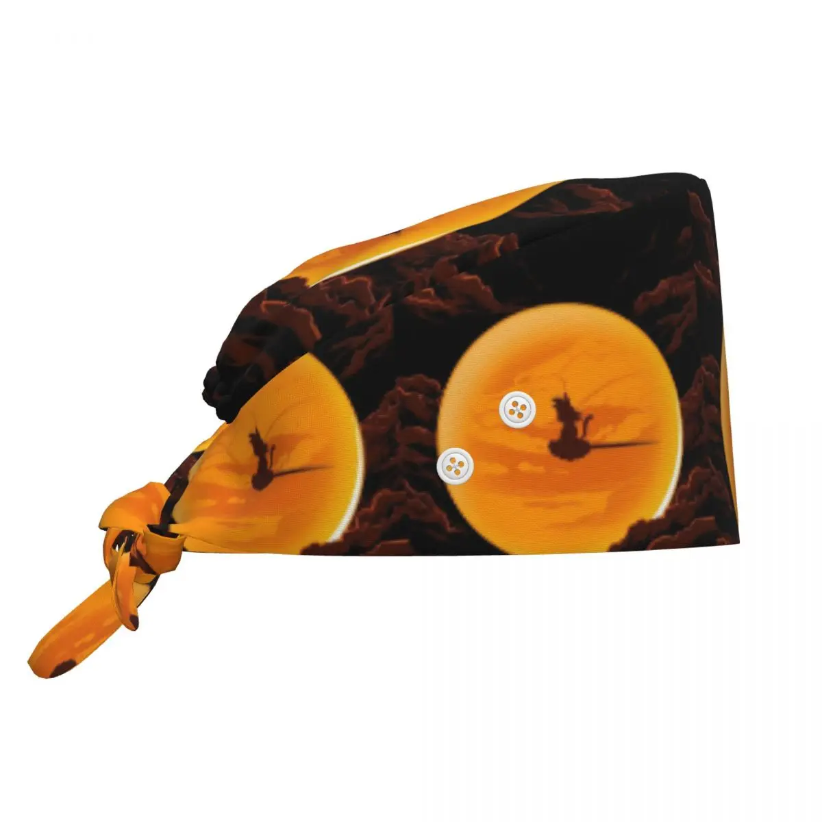 

Custom Goku Anime Working Cap With Buttons Surgical Hats With Buttons Cute Cartoon Operating Room Cap Nursing Cap Lab Works Hat