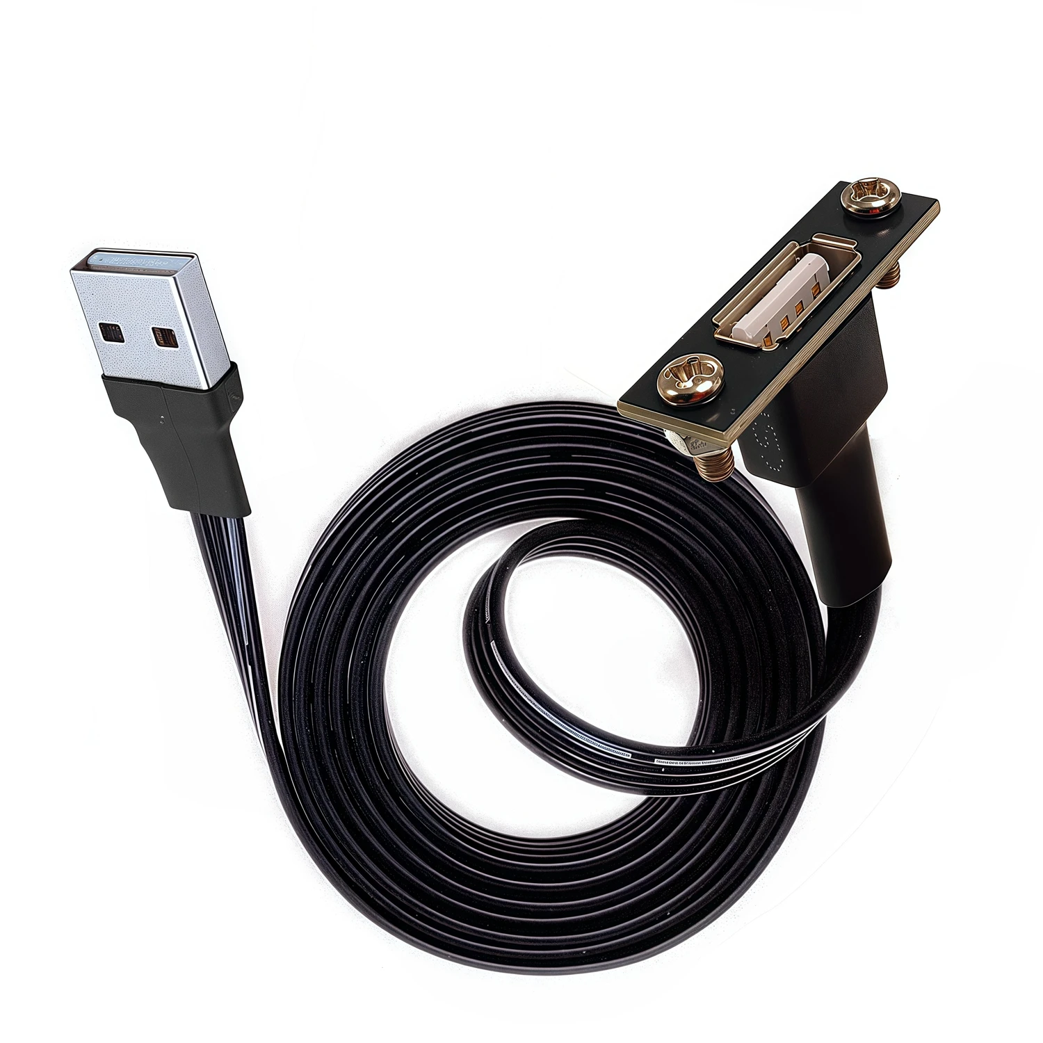 Cabo de extensão USB 2.0 macho para fêmea de 20 CM com orelhas, chassi, cabo defletor, cotovelo, mouse, teclado, unidade flash USB, impressora
