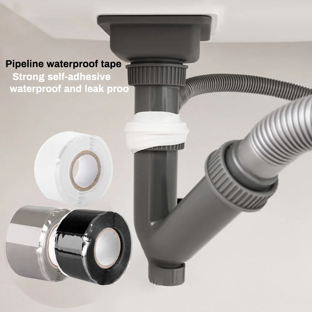 Silicone Pipe Tape, Water Pipe Sealing Tape, Household Waterproof and Leak-Stopping Repair Tape, Crack Quick Repair Magic Tool