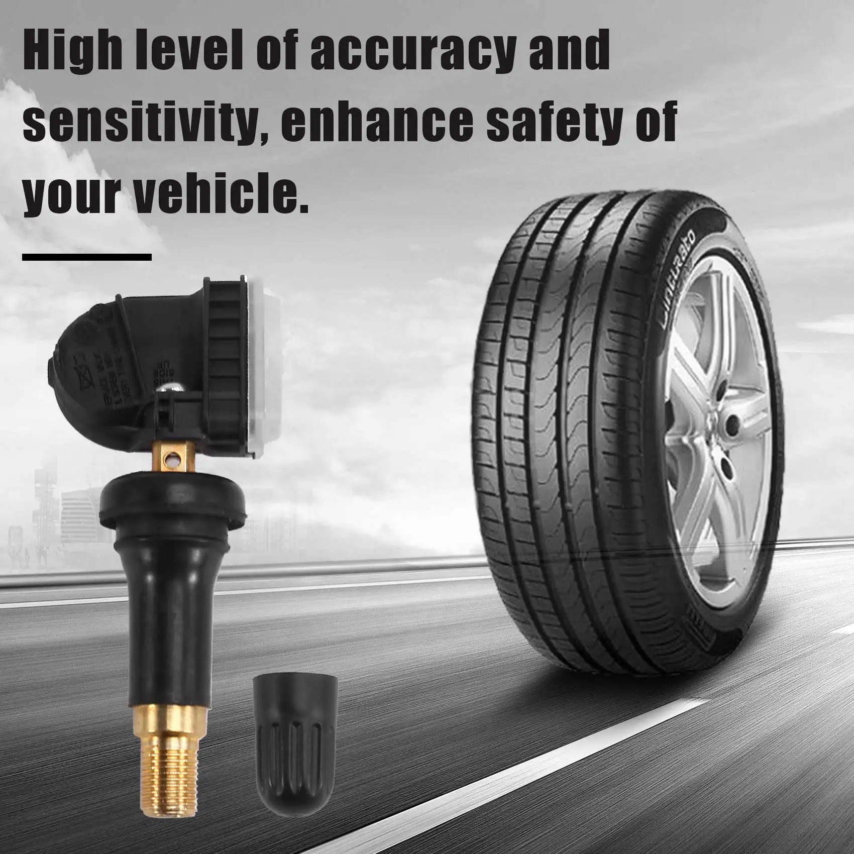 Dependable-4Pcs Car TPMS Sensor Tire Pressure Monitor HC3Z1A189F For Ford Bronco Escape Lincoln MKC MKX Tire Pressure Sensor