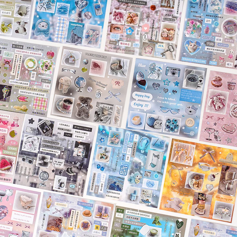 30pcs Kawaii Stationery Stickers Dream Island Junk Journal Planner Decorative Sticker Scrapbooking
