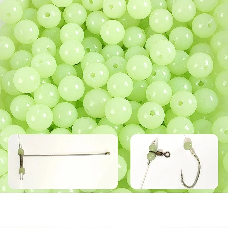 Cuentas luminicas para pesca Frijol espaciador 3-10 mm brillantes - imagen 4