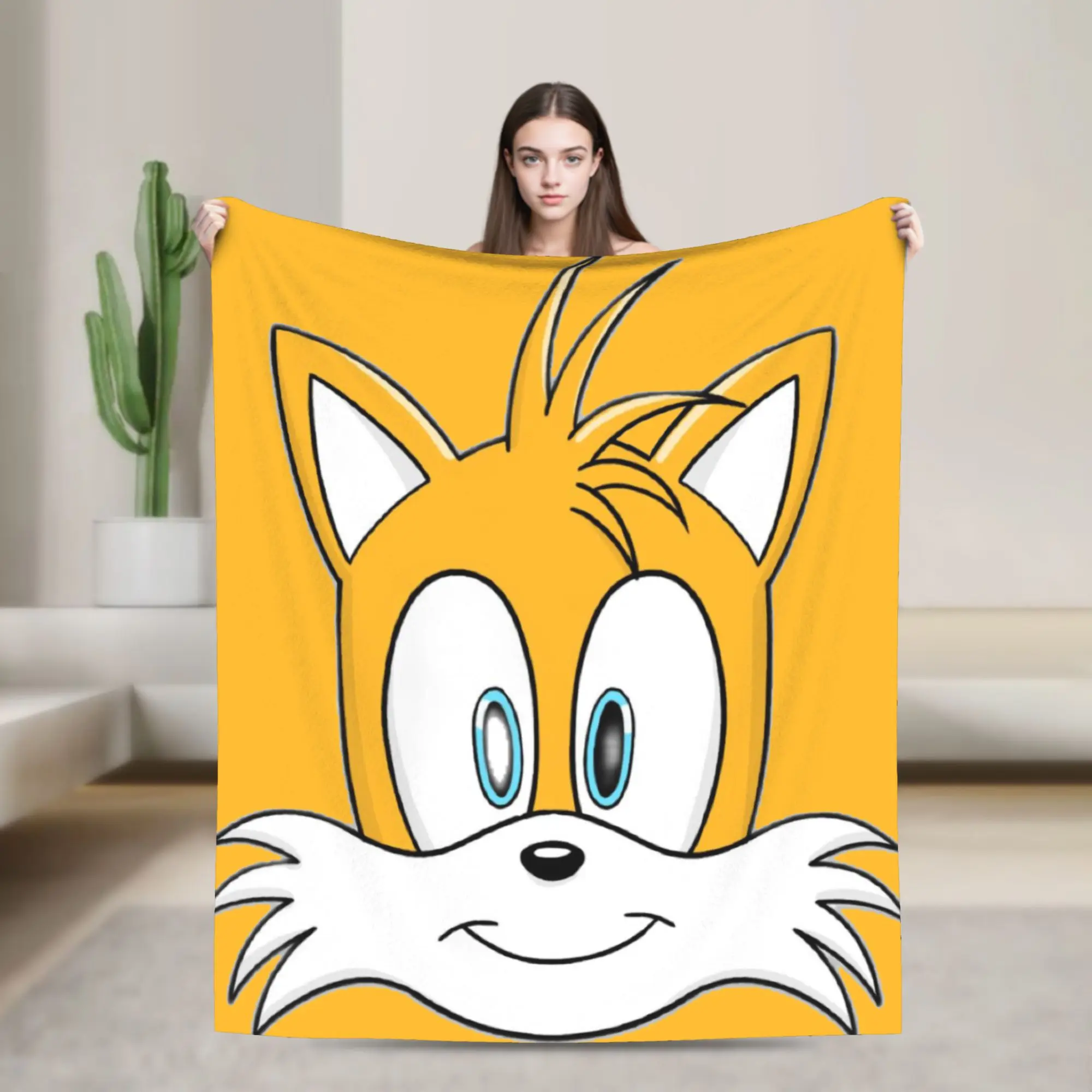 Sonices Face Merch Blankets Ultra-Soft Fleece  Throw Blanket Relax Plush Thin Quilt