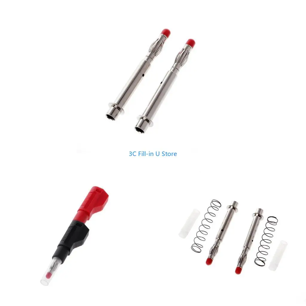 G8TA 10 Pcs 4mm Male Retractable Sheath Stackable Banana Plug Wire Solder Connector