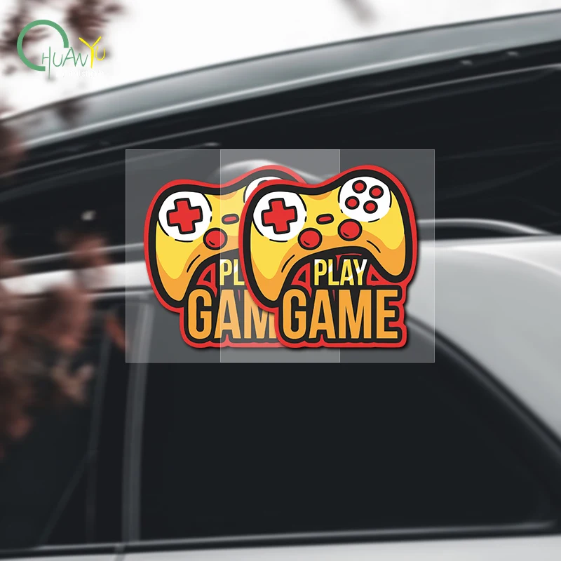 Game Controller GAME Logo Car Sticker, Personalized Creative Scratch Cover Window Decoration Decal
