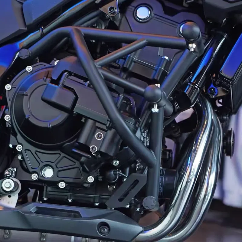 Fit For Honda  CB500F Hard Crash Bar Buffer Double Head Stunt Shield Anti-Collision Safeguard Frame Modified Complete Spare Kit