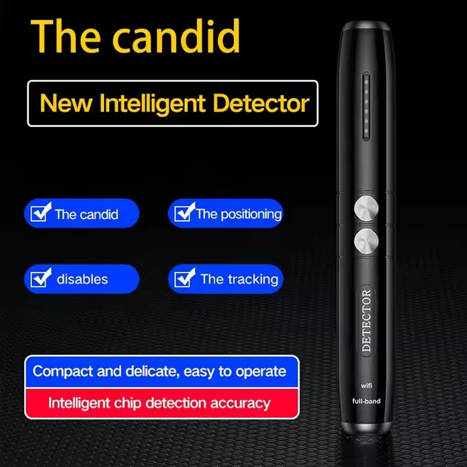 Portátil sem fio wifi câmera detector de insetos anti espião gadgets wiretap escondido pinhole cam/gsm/gps localizador microfone bloqueador laser