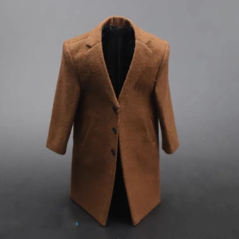 Vêtements de poupées pour hommes, manteau de costume Long, échelle 1/6, modèle de corps de figurine d'action 12''