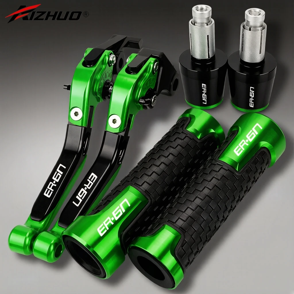 

Для мотоциклов KAWASAKI ER6N ER-6N ER 6N 2004 2006 2007 2008: ручки руля 7/8" (22 мм), наконечники руля, рычаги тормоза и сцепления