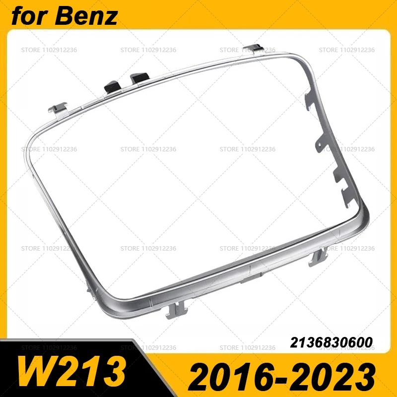 

for Mercedes Benz 2016-2023 E CLS Class W213 W238 W257 Chrome Center Console Cup Holder Trim 2136830600 2136830500 2136830900