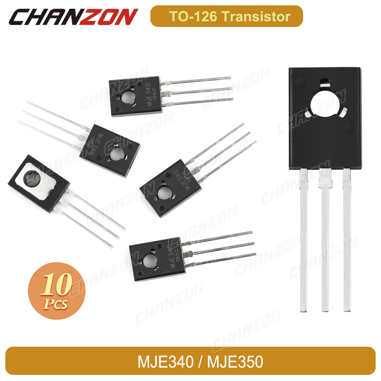 10Pcs New And Original TO-126 Mje350 Mje340 Amplifier Power Transistor Bipolar Junction Assorted Triode Tube Integrated Circuit