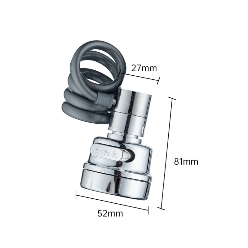 New 3 Modes Sink Faucet 360 Degree Rotation Filter Extension Tube Shower Water Saving Tap Universal Kitchen Gadgets Accessories