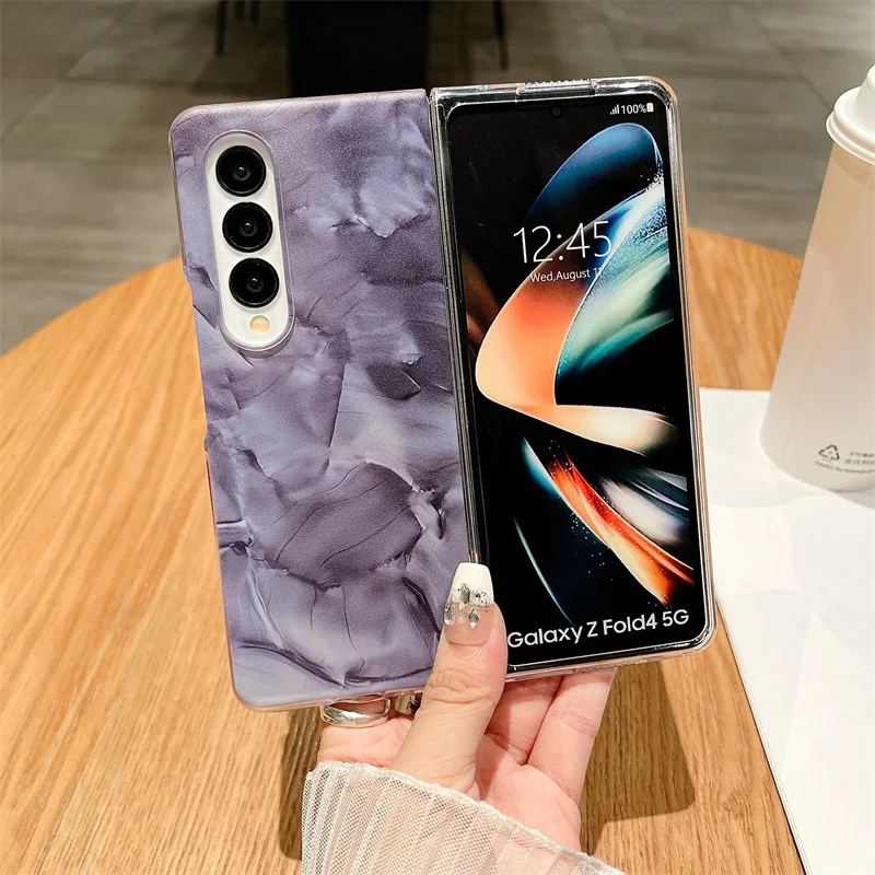 

For Samsung Galaxy Z Fold5 5G Luxury Fashion Ultra Thin Folding Phone Case For Samsung Z Fold 3 4 5G Shockproof Protective Cover