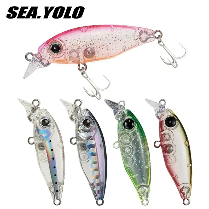 

45mm 4g Underwater Minnow Stream Bait Lures Top Water Artificial Wobblers Crankbaits Hard Lures Fishing Accessories Easy To Use