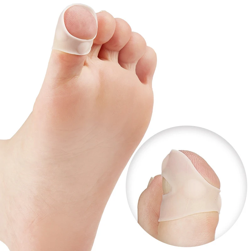 1Pair Bunion Toe Separator Foot Care Tool Silicone Gel Fabric Hallux Valgus Correction Foot Care