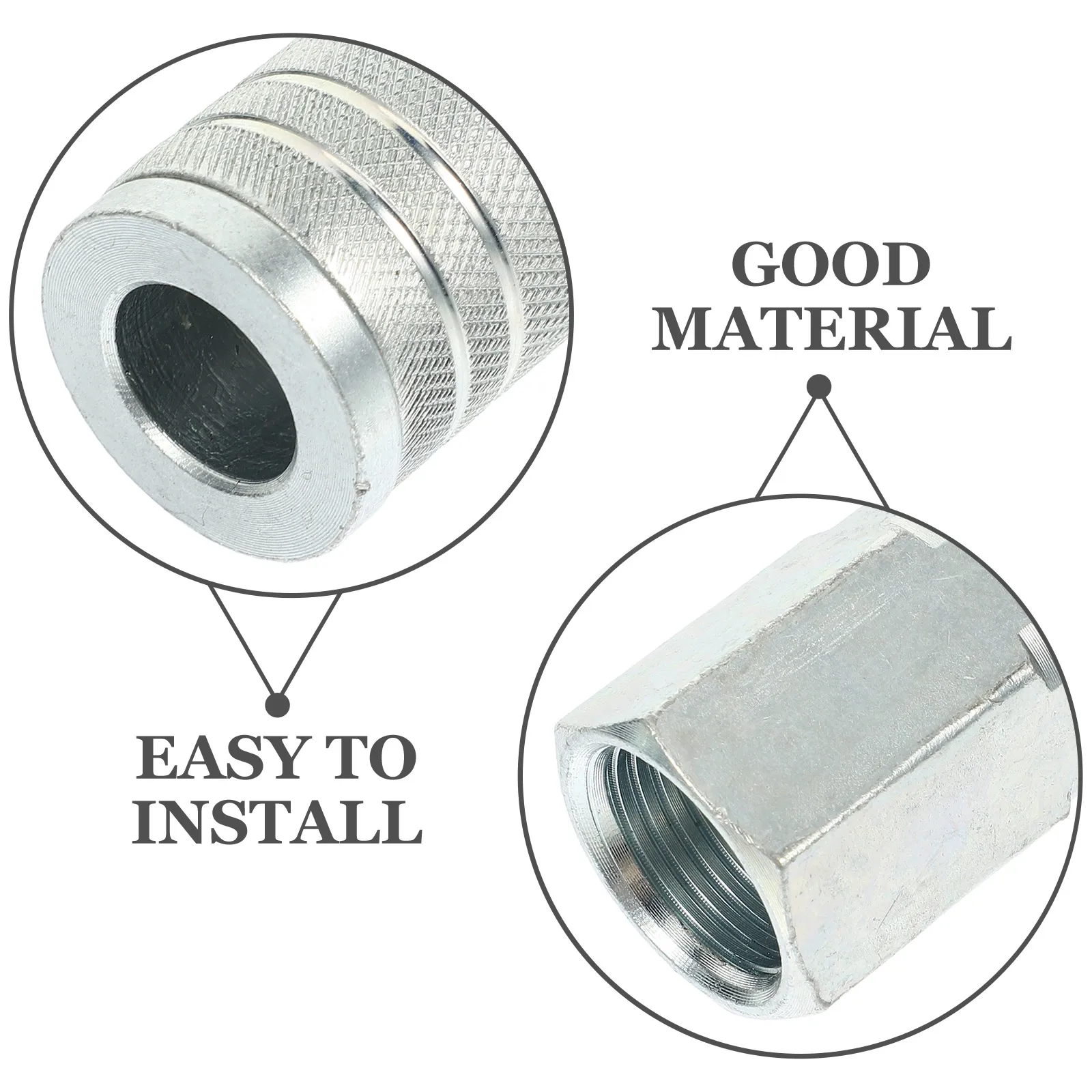 3pcs Quick Iron Hose Barb Straight Pex Crimp Pipe Fittings Air Air Fittings Joint Pipe Connector Hose Repair Kit