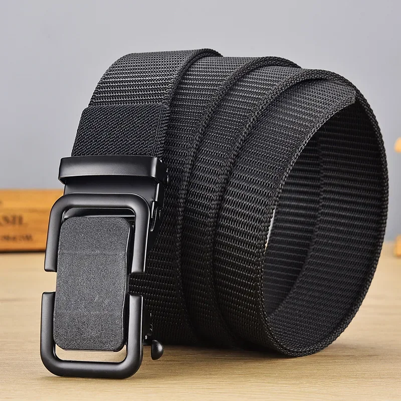 Xiaomi-Ceinture en toile respirante automatique sans dents pour hommes, ceinture en nylon, utilitaire de plein air, loisirs, tout match,